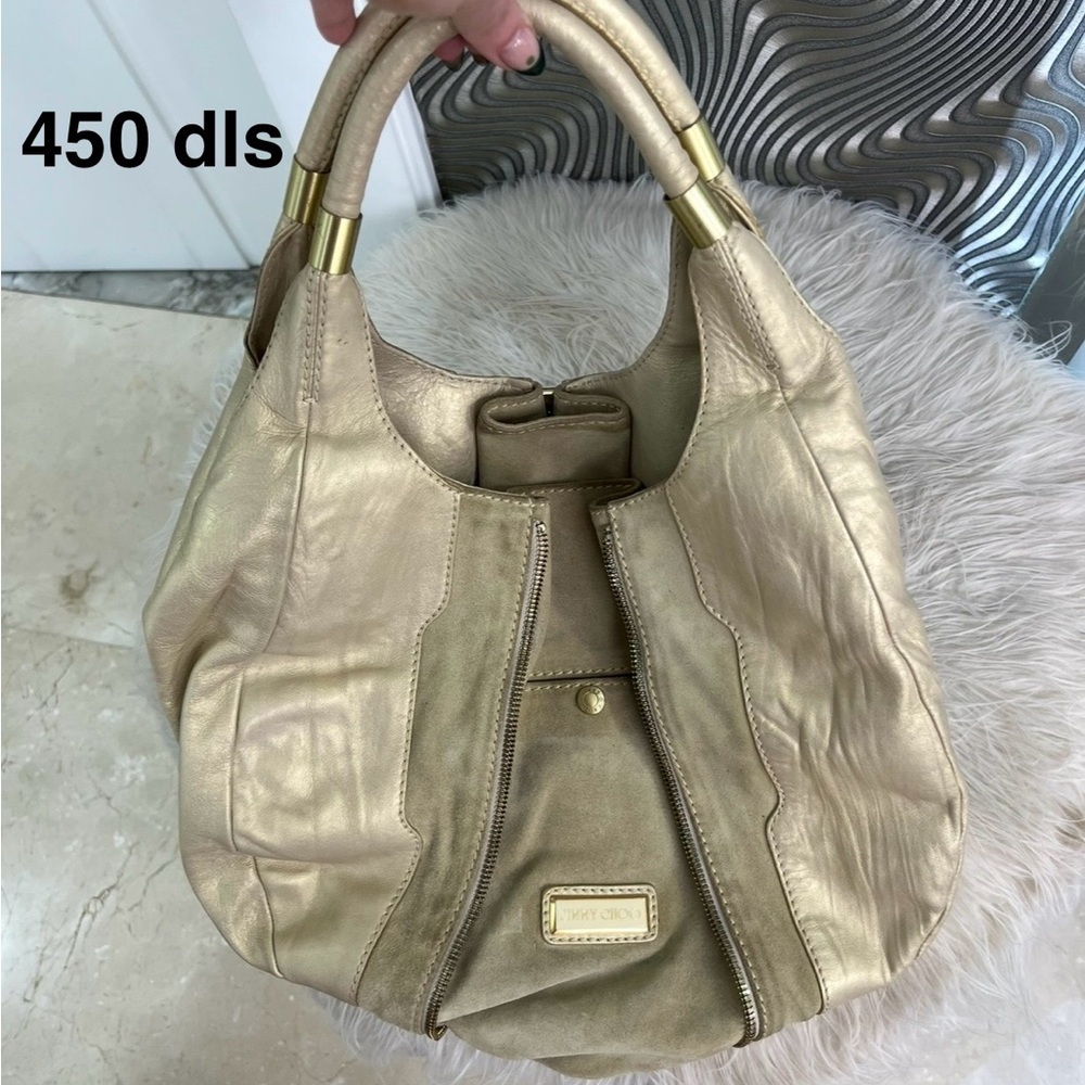 Gold Leather Women's Bag
